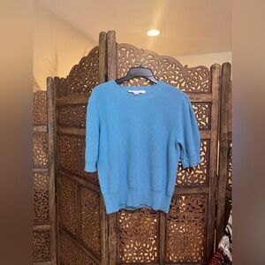 Carolina Herrera Blue 100% Cashmere Sweater M